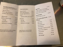 Helios' Hideaway menu