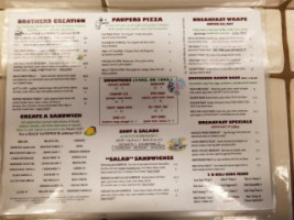 Two Brothers Deli And The Yoga Room menu