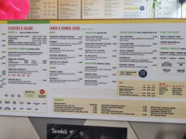 Tacodeli West menu