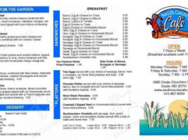 South County Cafe menu