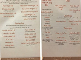 Szots Grill menu