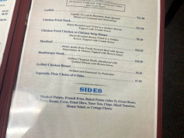 Choctaw Wagon Wheels Cafe menu