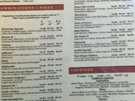 Elliott Bay Pizza Pub menu