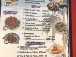 El Rey Nayar menu