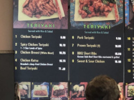 Yummy Teriyaki menu