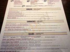 Longhorn Steakhouse menu