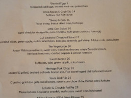 Fixe Southern House menu