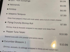 Osan's Korean And Japanese Sushi menu