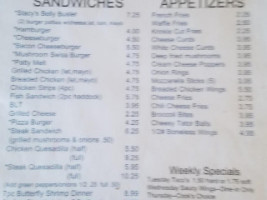 Generations Grill menu