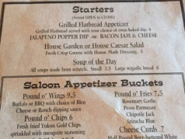 Urban Saloon Grill menu