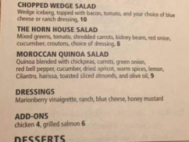 The Horn Public House And Brewery menu