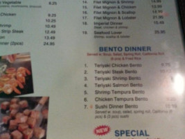 Yamato Steak House Of Japan menu