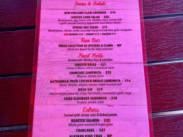 Lobster Dock menu