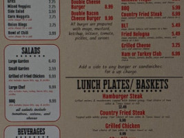 Bush's Diner menu