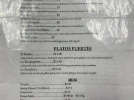 El Macho Taqueria menu