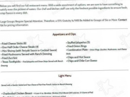 Western Grill Steak House menu