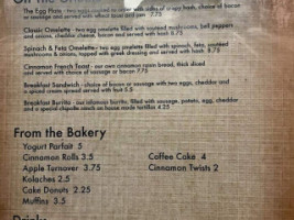 Big Timber Pizza Bakery menu