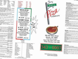 Main Street Pizza Company menu