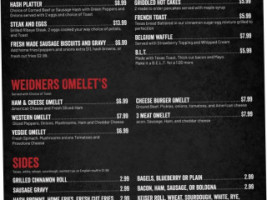 Weidner's Corner 2 menu