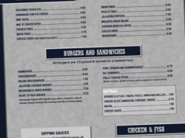 The Sportsman's Club menu