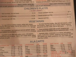 El Bajio Mexican menu