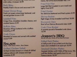 Johnny Bs menu