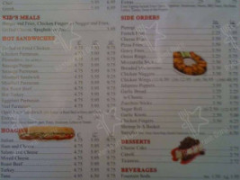 Vito's Ny Style Pizza Grill menu