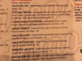 Franco's Famous menu