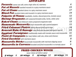 Campania menu