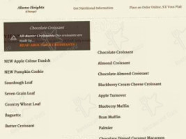 La Madeleine French Bakery menu