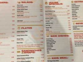 La Burger menu