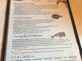 Mad Crabber menu