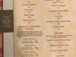 Big Ed's Chicken Pit menu