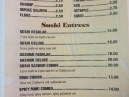 East Sushi menu