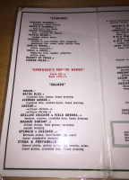 Sherwood's menu