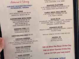 36 Soul Food menu