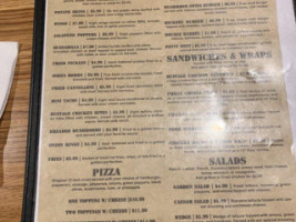 Shooters Saloon menu