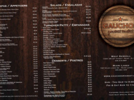 Gauchos Gourmet Market menu