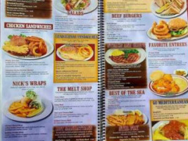 Nick's menu