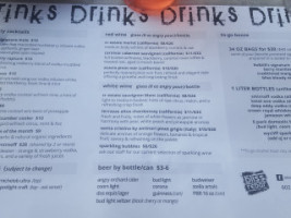 Bliss Rebar menu