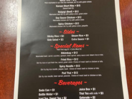 Big Bang Grill menu