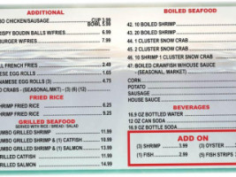 Twin City Seafood menu