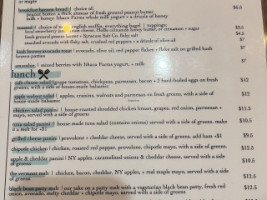 Café At 407 menu