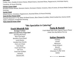 Sampino's Towne Foods menu