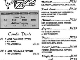 Villanova's Pizza menu