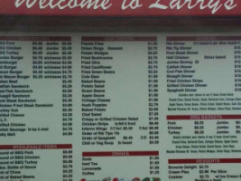 Larry's Pit Bbq menu