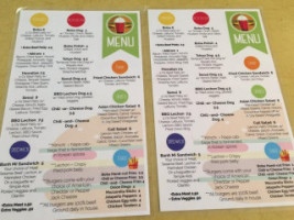 Boba Burger menu