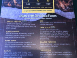 Sports Grill Sunset menu