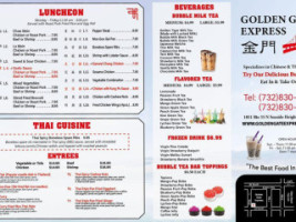 Golden Gate Express menu