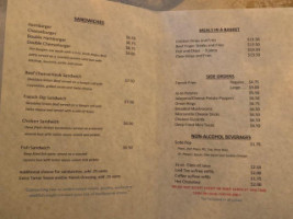 Oasis Tavern menu